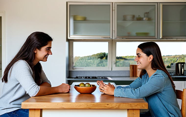 성교육과 청소년의 성행동 - Family Dialogue**

"A Portuguese family (mother, father, and teenage daughter) sitting at a kitchen ...