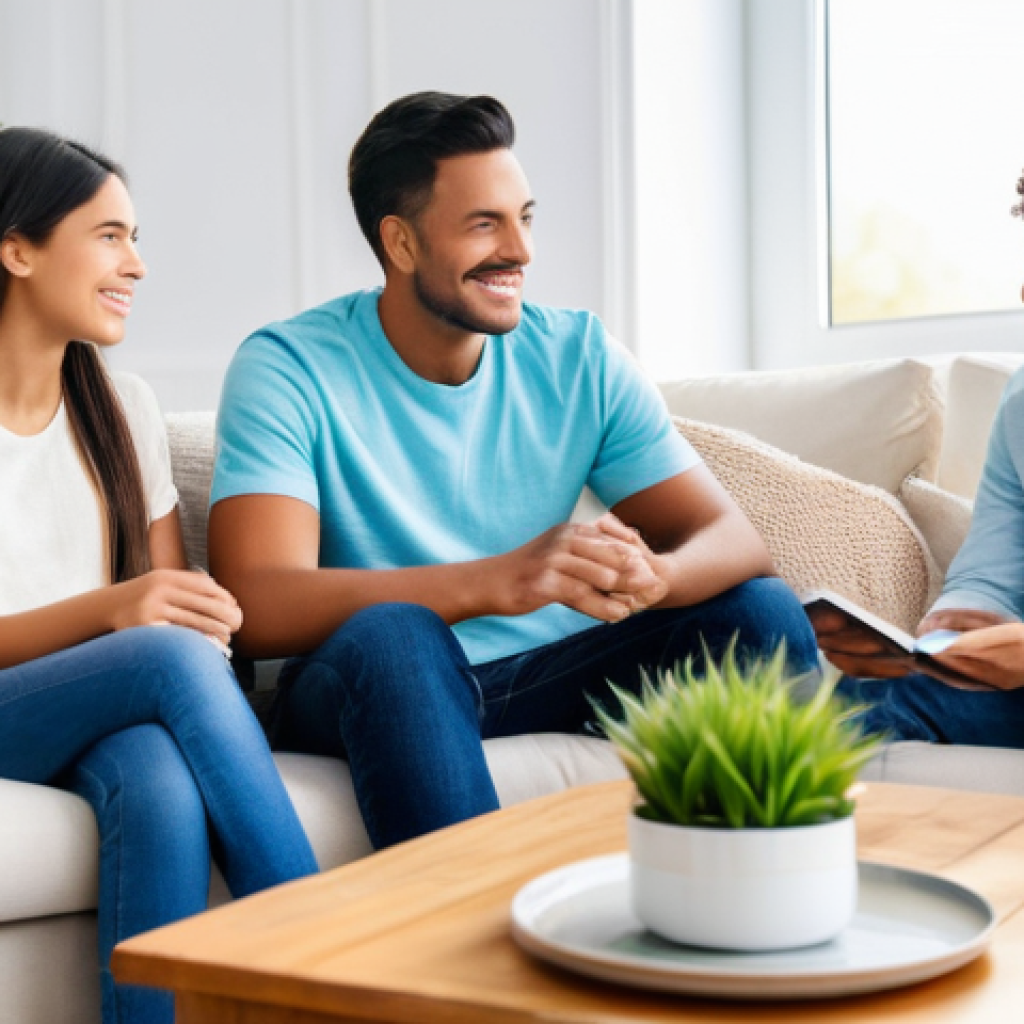 성교육과 미래의 성교육 방향 - **Prompt 1: Family Dialogue on Life Topics**
    "A heartwarming and intimate scene featuring a fami...