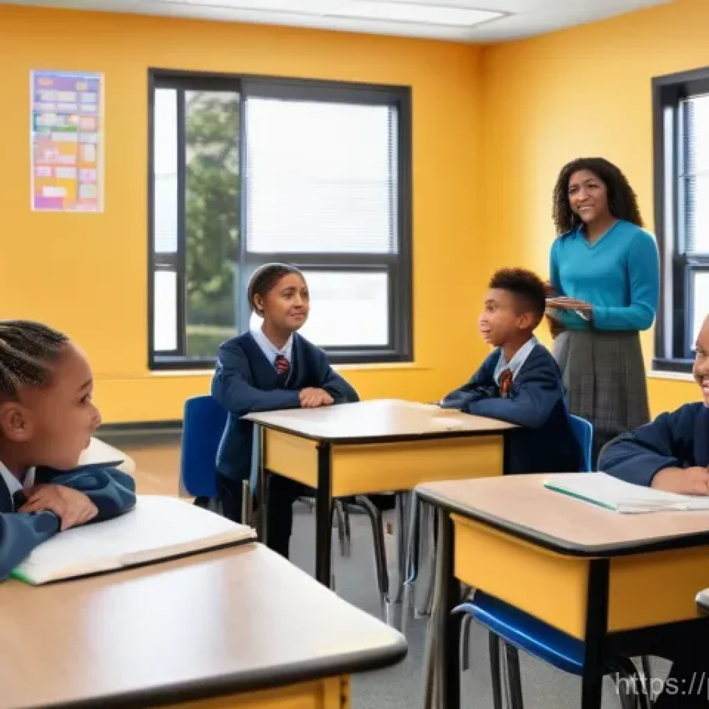 성교육과 자기 몸 존중하기 - **Prompt 1: Open Dialogue and Body Respect in a School Setting**
    "A vibrant, brightly lit classr...