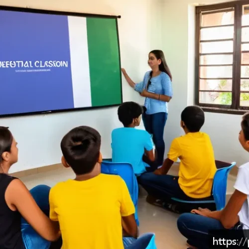 Home 31 성교육 연구 논문 - A modern Brazilian classroom setting with diverse teenage students actively engaging in a discussion...